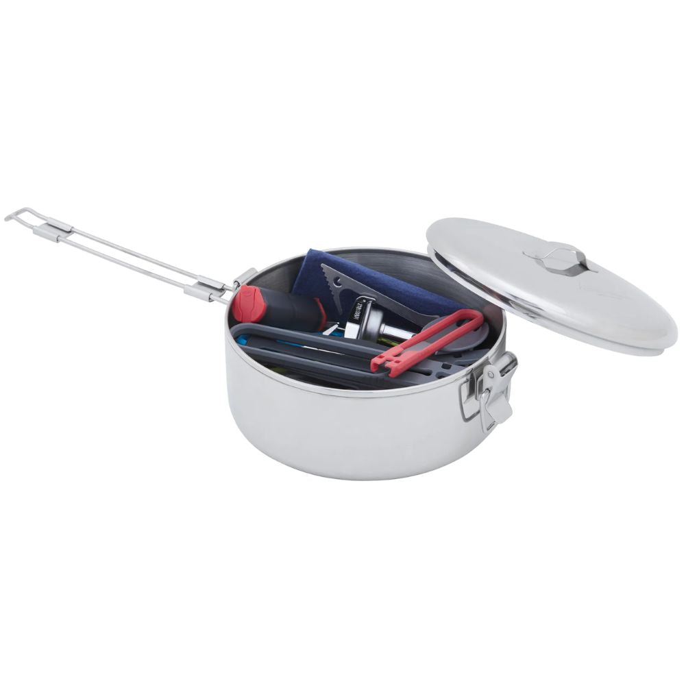 MSR Alpine Stowaway Stainless Steel Pot (775ml) stuff insiide