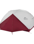 MSR Elixir 3 Tent - 3 Person Backpacking Tent (White) door closed