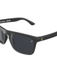 Melon Arcade Sunglasses (polarised) (Black/Yellow icons/Blue) dark
