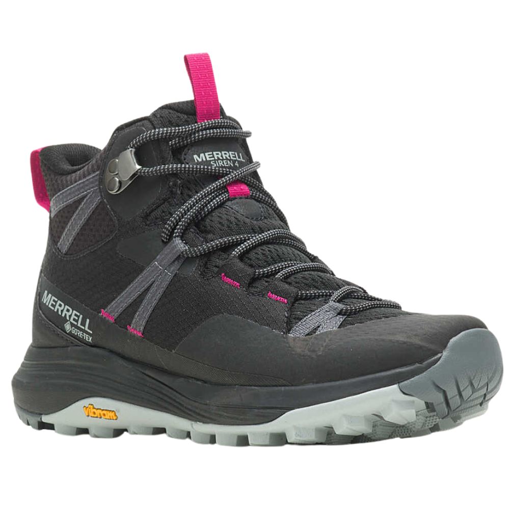 Merrell Women's Siren 4 Mid GORE-TEX Walking Boot (Black) angle