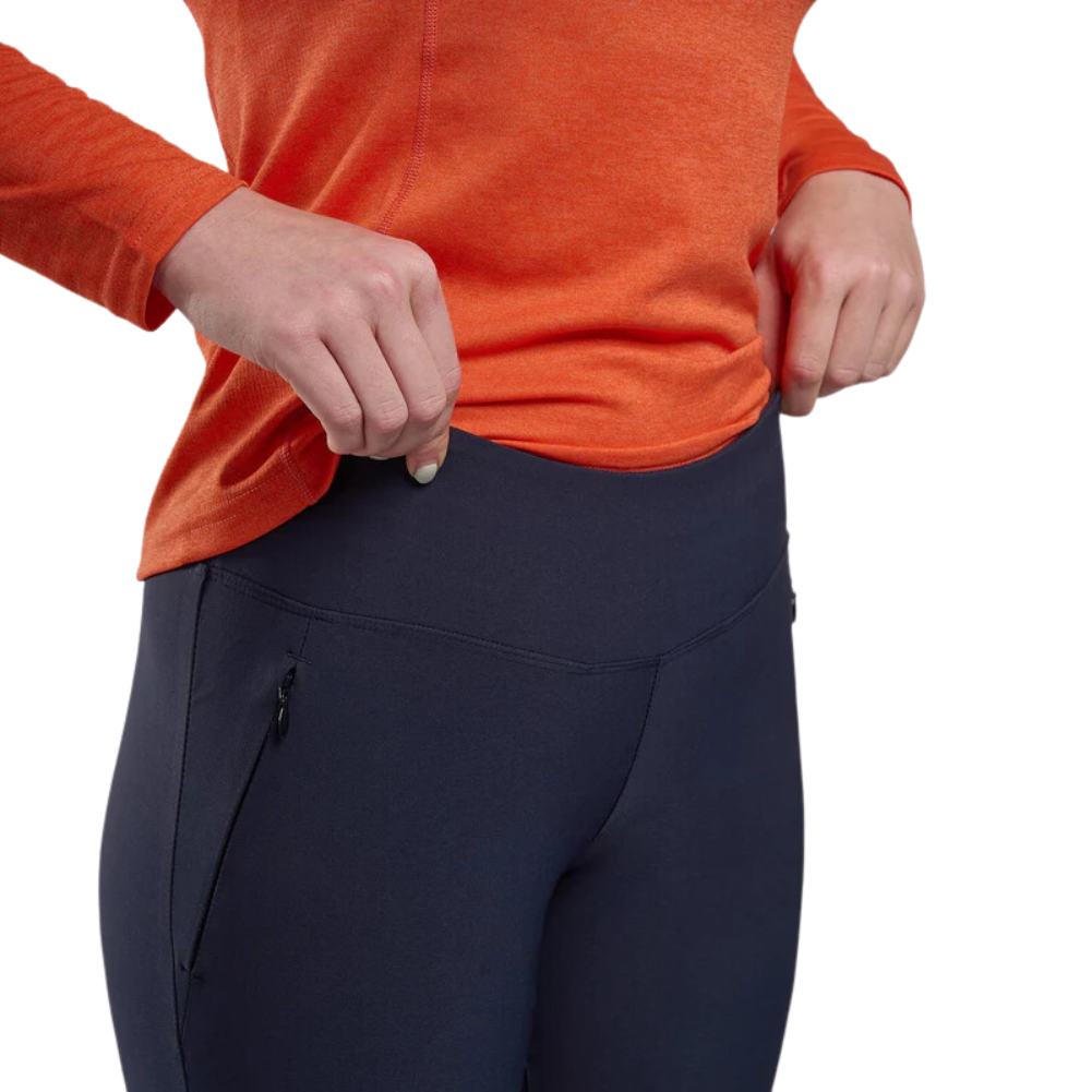 Montane Women's Ineo Pants (Eclipse Blue) pullingup