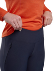 Montane Women's Ineo Pants (Eclipse Blue) pullingup