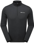 Montane Men's Dart Zip Neck T-Shirt (Black)