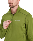 Montane Men's Protium Fleece Pull-On (Alder Green) zipper
