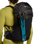 Montane Trailblazer 25L Backpack 2024 (Black) poles holding