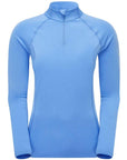 Montane Women's Dart XT Thermal Zip Neck T-Shirt (Cornflower)