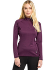 Montane Women's Dart Zip Neck Long Sleeve T-Shirt (Saskatoon Berry) full view