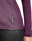 Montane Women's Dart Zip Neck Long Sleeve T-Shirt (Saskatoon Berry) material