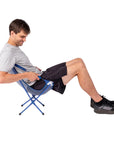 Nemo Equipment Moonlite Elite Reclining Backpacking Chair (Lake) Person Using
