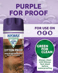 Nikwax Cotton Proof 300ml Wash In purple