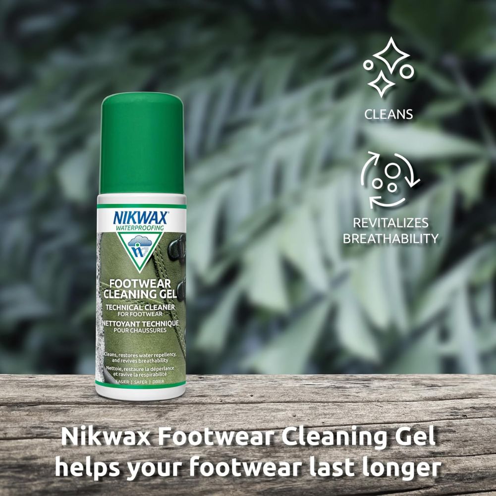 Nikwax Footwear Cleaning Gel - 125ml on a log