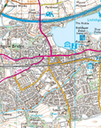 Ordnance Survey Explorer Map 349 Falkirk, Cumbernauld & Livingston zoomed in