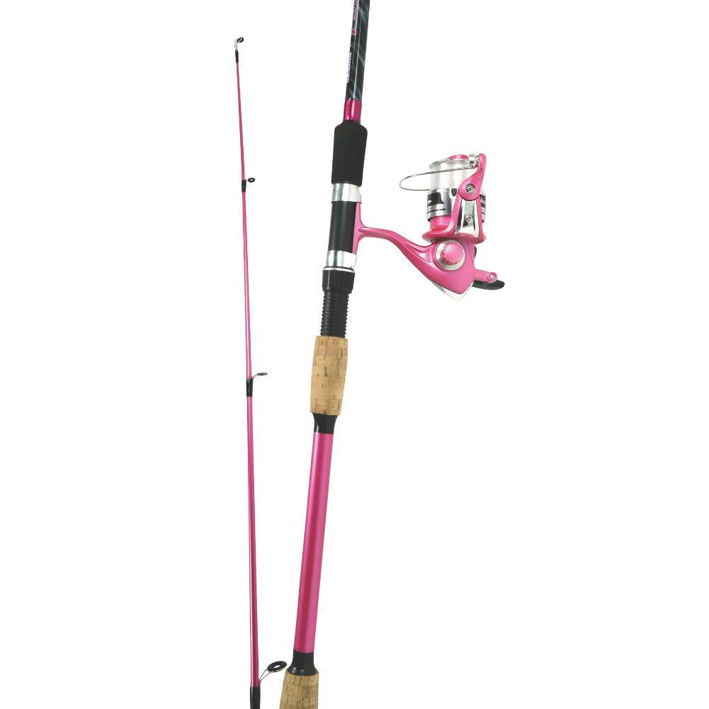 okuma calynn pink spinning rod and reel combo Okuma Fin Chaser "X” Series Fishing Rod Combo (Pink) – Summits Outdoor