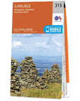 Ordnance Survey Explorer 315 Map Carlisle angle
