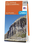 Ordnance Survey Explorer 317 Map of Ballantrae, Barr & Barrhill angle