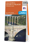 Ordnance Survey Explorer Map 338 Galashiels, Selkirk & Melrose Angle
