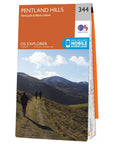 Ordnance Survey Explorer Map 344 Pentland Hills Open