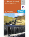 Ordnance Survey Explorer Map 345 Lammermuir Hills