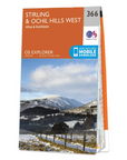 Ordnance Survey Explorer Map 366 Stirling & Ochil Hills West angle