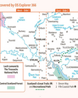 Ordnance Survey Explorer Map 366 Stirling & Ochil Hills West map