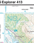 Ordnance Survey Explorer Map 413 Knoydart, Loch Hourn & Loch Duich