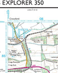 Ordnance Survey Explorer Map 350 Edinburgh Corner
