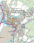 Ordnance Survey Explorer Map 358 Lochgilphead & Knapdale North Full