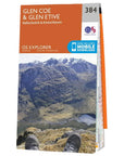 Ordnance Survey Explorer Map 384 Glen Coe & Glen Etive