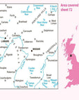 Ordnance Survey Landranger Map 72 Upper Clyde Valley Close