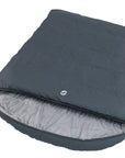Outwell Campion Lux Double Sleeping Bag (Dark Grey) fully
