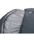 Outwell Campion Lux Double Sleeping Bag (Dark Grey) close up hood