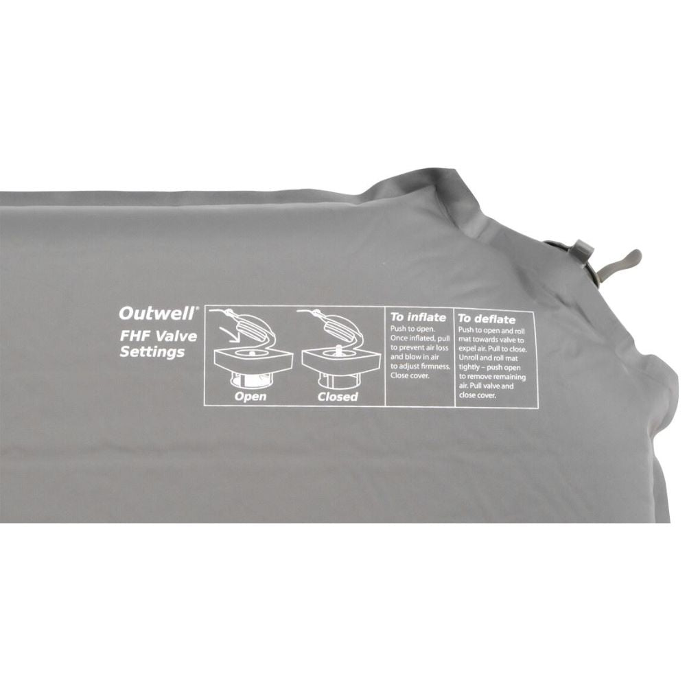 Outwell Dreamcatcher 10cm Double Self-Inflating Mat vulve tips