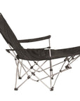 Outwell Folding Furniture Catamarca Lounger Chair (Black) fold out