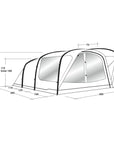 Outwell Lindale 5PA Air Tent (2022) outside measurements