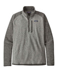 Patagonia Men’s Better Sweater 1/4-Zip Fleece (Nickel w/Forge Grey)