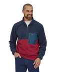 Patagonia Men’s Microdini 12-zip Fleece Pullover (Wax Red) front
