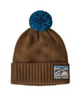 Patagonia Powder Town Beanie (Line Logo Ridge: Mulch Brown)