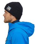 Patagonia Brodeo Beanie (Line Logo Ridge/Classic Navy) - Side