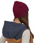 Patagonia Fisherman's Rolled Beanie (Wax Red) model back
