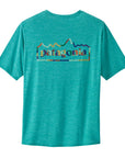 Patagonia Men's Capilene Cool Daily Graphic Shirt (Unity Fitz: Subtidal Blue X-Dye) - Back