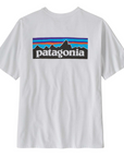 Patagonia Men's P-6 Logo Responsibili-Tee (White) back design