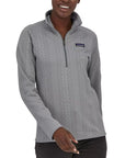 Patagonia Women's Better Sweater Fleece Jacket (Frozen Jaquard/Salt Grey) - Front