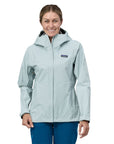 Patagonia Women's Torrentshell 3L Waterproof Rain Jacket (Chilled Blue) - Front