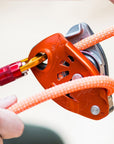 Petzl Grigri Belay Device (Red) being used