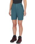 RAB Women's Torque Mountain Shorts (Orion Blue) legs angle