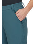 RAB Women's Torque Mountain Shorts (Orion Blue) hand in front pocket
