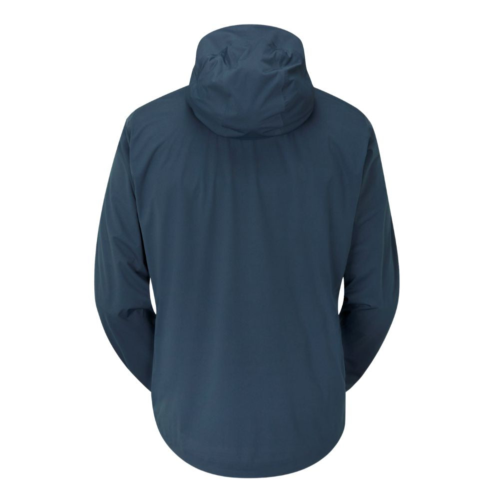 Rab Men’s Kinetic 2.0 Waterproof Jacket (Blue Night) back