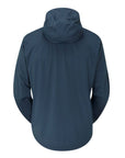Rab Men’s Kinetic 2.0 Waterproof Jacket (Blue Night) back