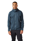 Rab Men’s Kinetic 2.0 Waterproof Jacket (Blue Night) front model