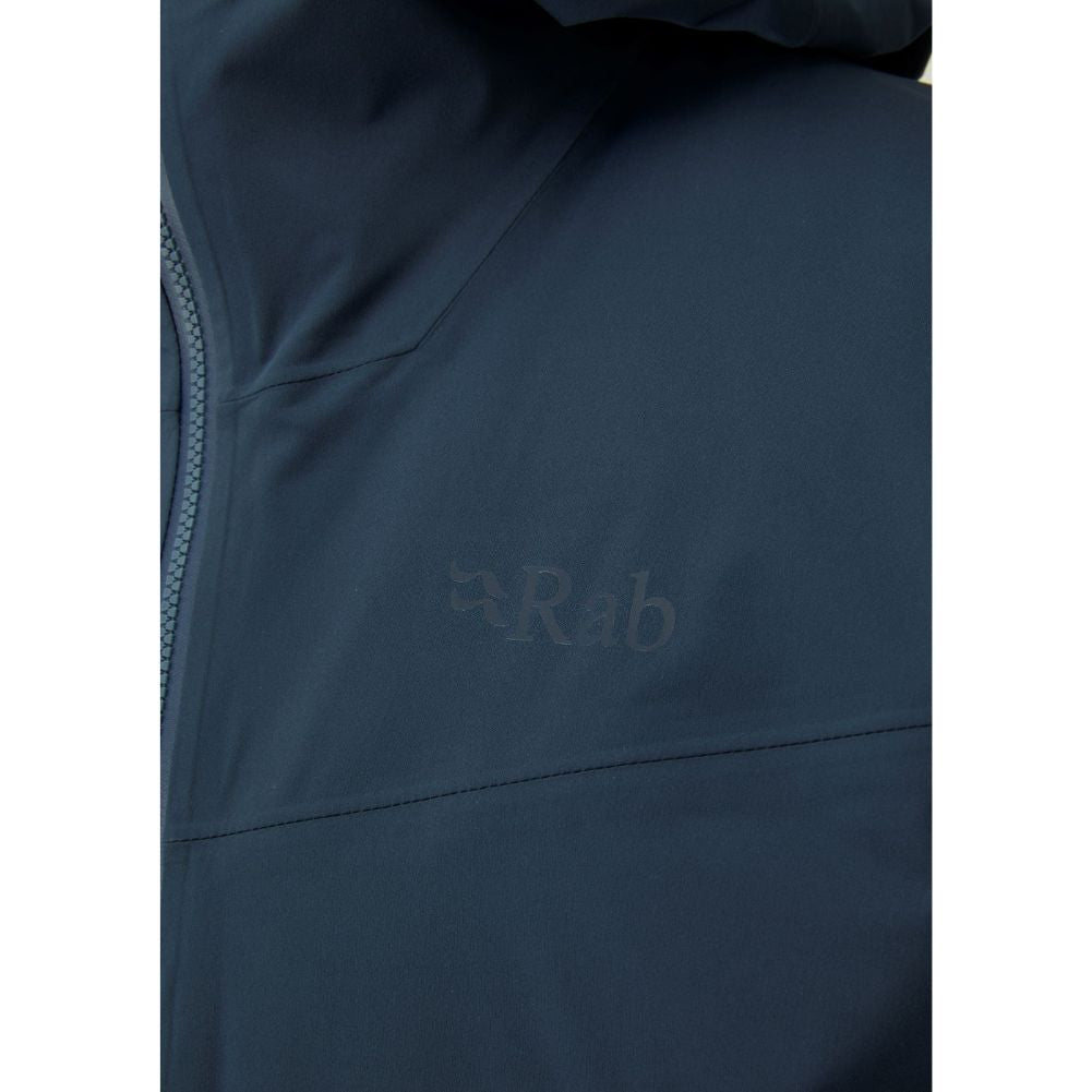Rab Men’s Kinetic 2.0 Waterproof Jacket (Blue Night) materisal